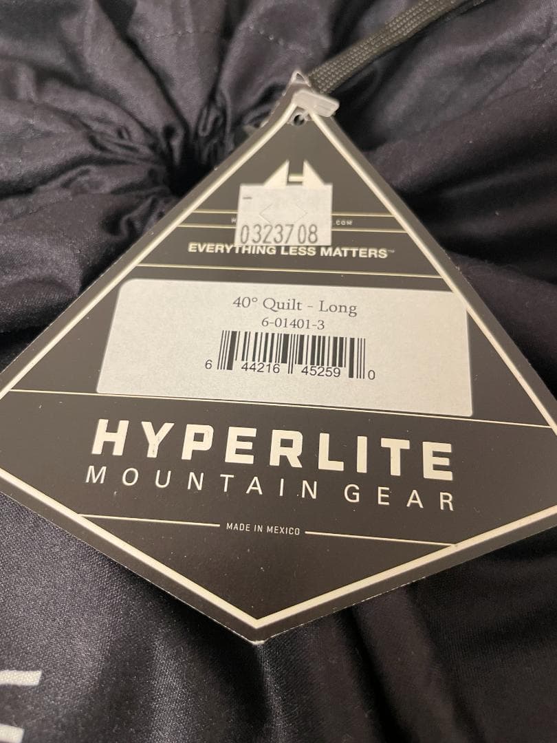 おまけ付★ハイパーライトマウンテンギア　40-DEGREE QUILT ロング