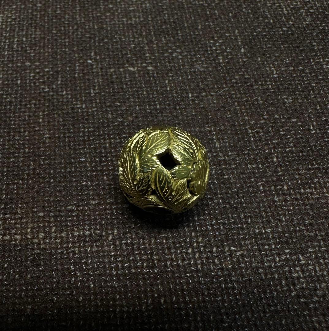 金緒締　緒締　玉　金工　工芸品　江戸　骨董古美術