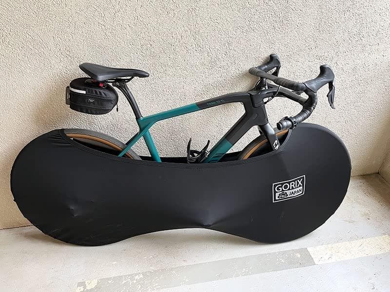 収納袋付き 伸縮式自転車ホイールカバー 便利な