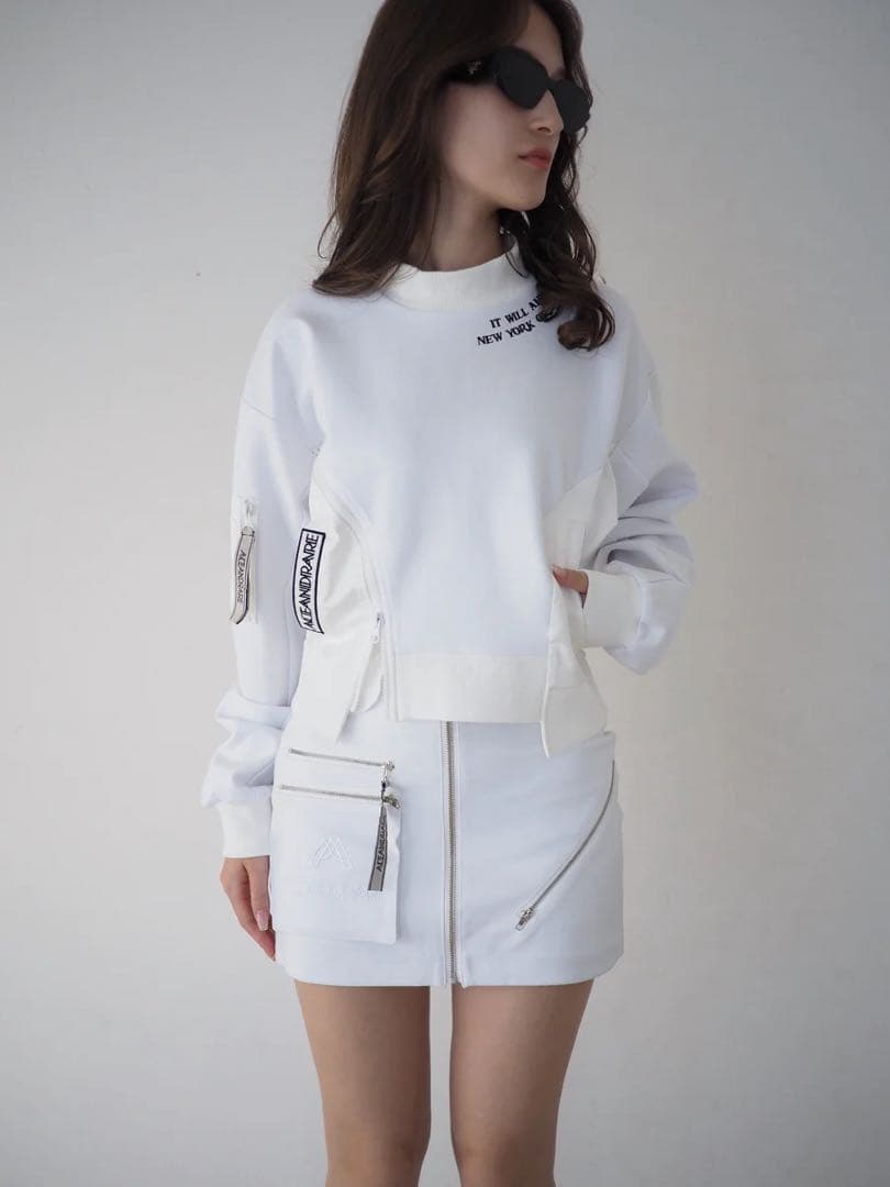 DUMBO WORK POCKET TOPS / WHITE ゴルフウェア