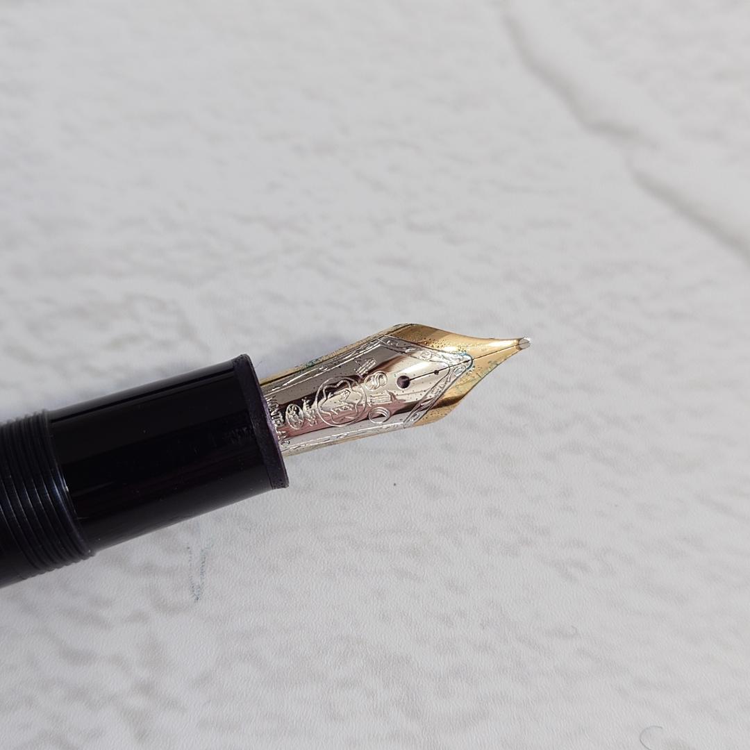 美品 モンブラン マイスターシュテュックプラチナコーティング ル・グラン万年筆