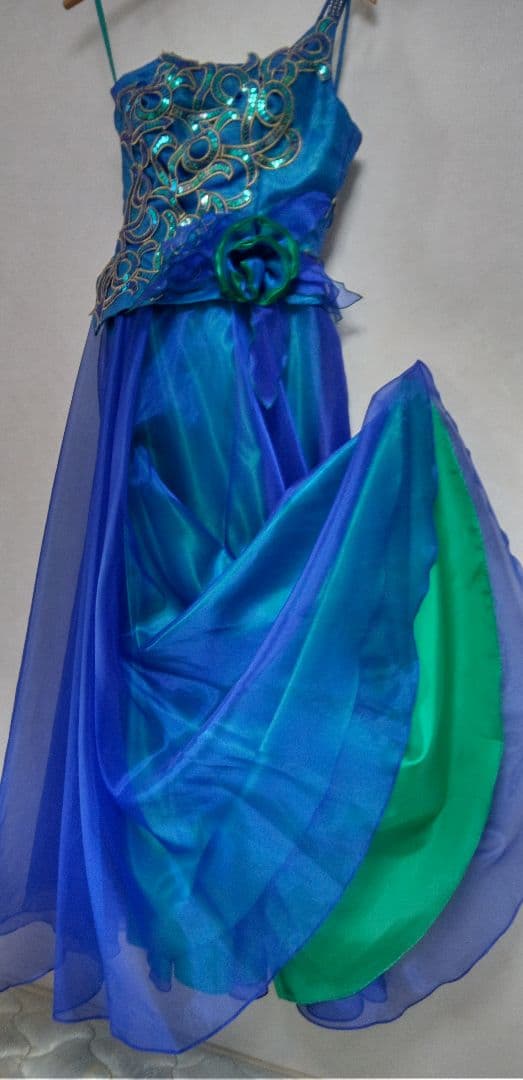 【COCOMELODY】 ワンショルダー、グラディーションドレス、M★お値下げ★