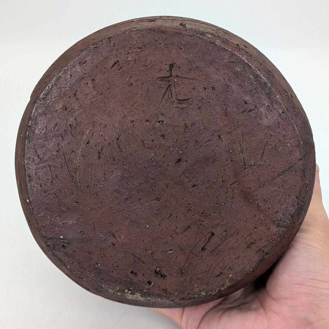 備前焼 古備前写変形花入 花器 フラワーベース 花瓶 置物 華道具 茶道具 蹲壺