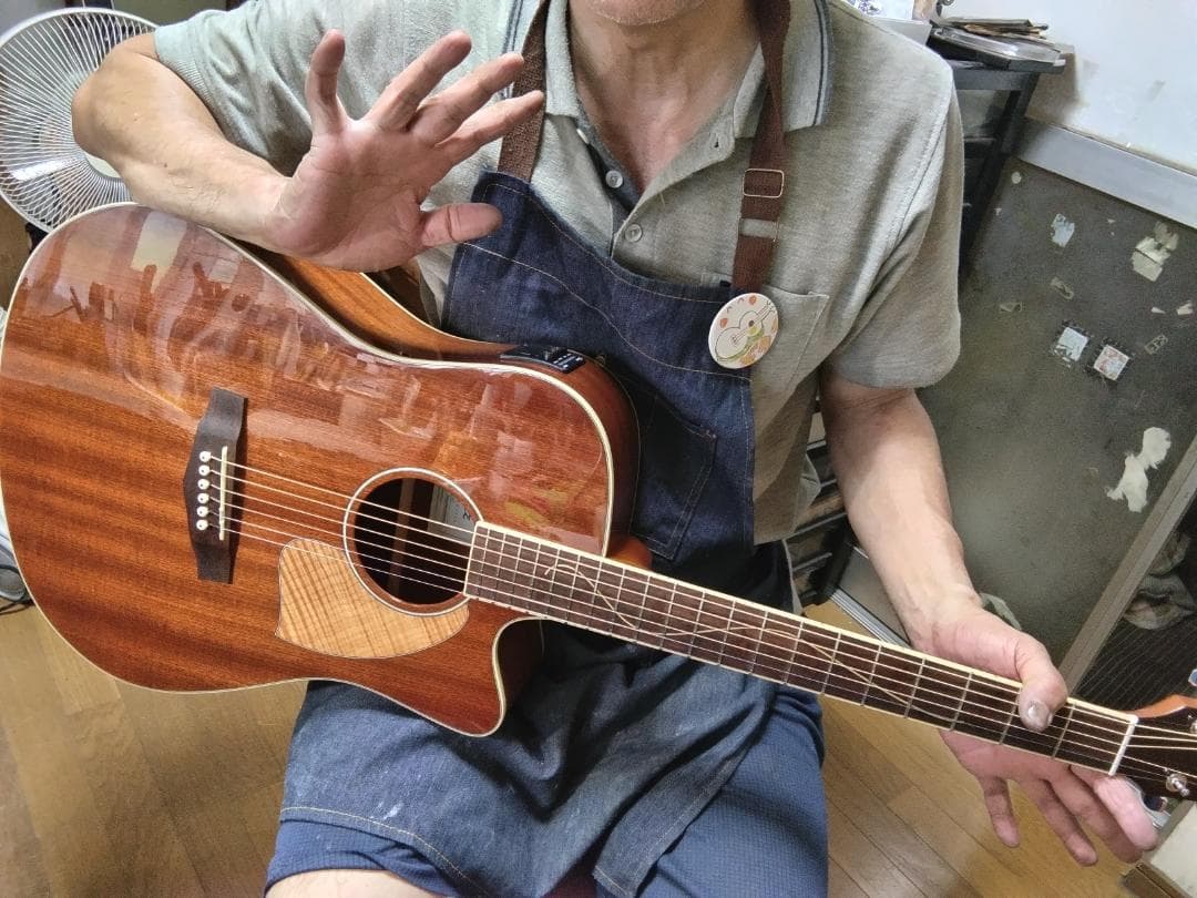 ❤️弦高調整済！「Ibanez PF32MHCE-NMH エレアコ」＋専用ケース