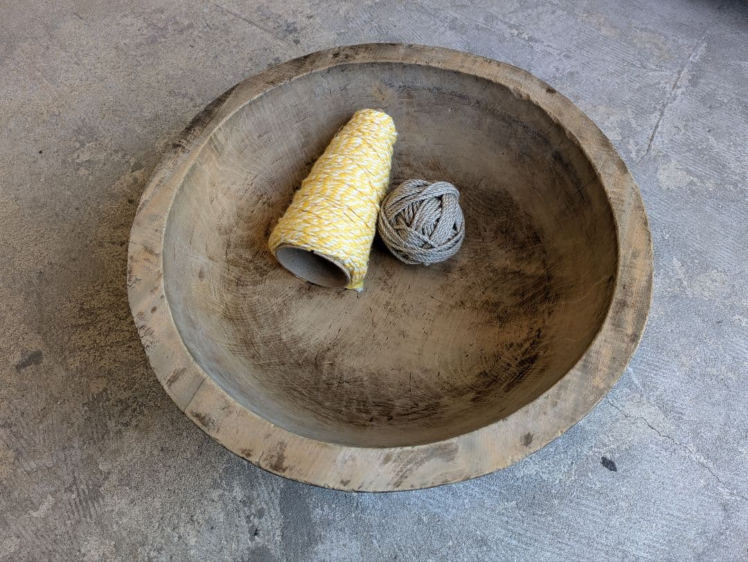 アンティーク 古道具 木製 ボウル こね鉢 生地鉢 ねり鉢 木鉢 民芸 器