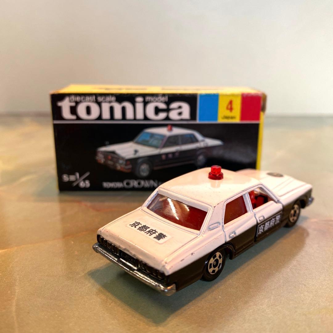 トミカNO.4トヨタクラウンパトカー(大阪・兵庫・京都)3台セット 黒箱 日本製