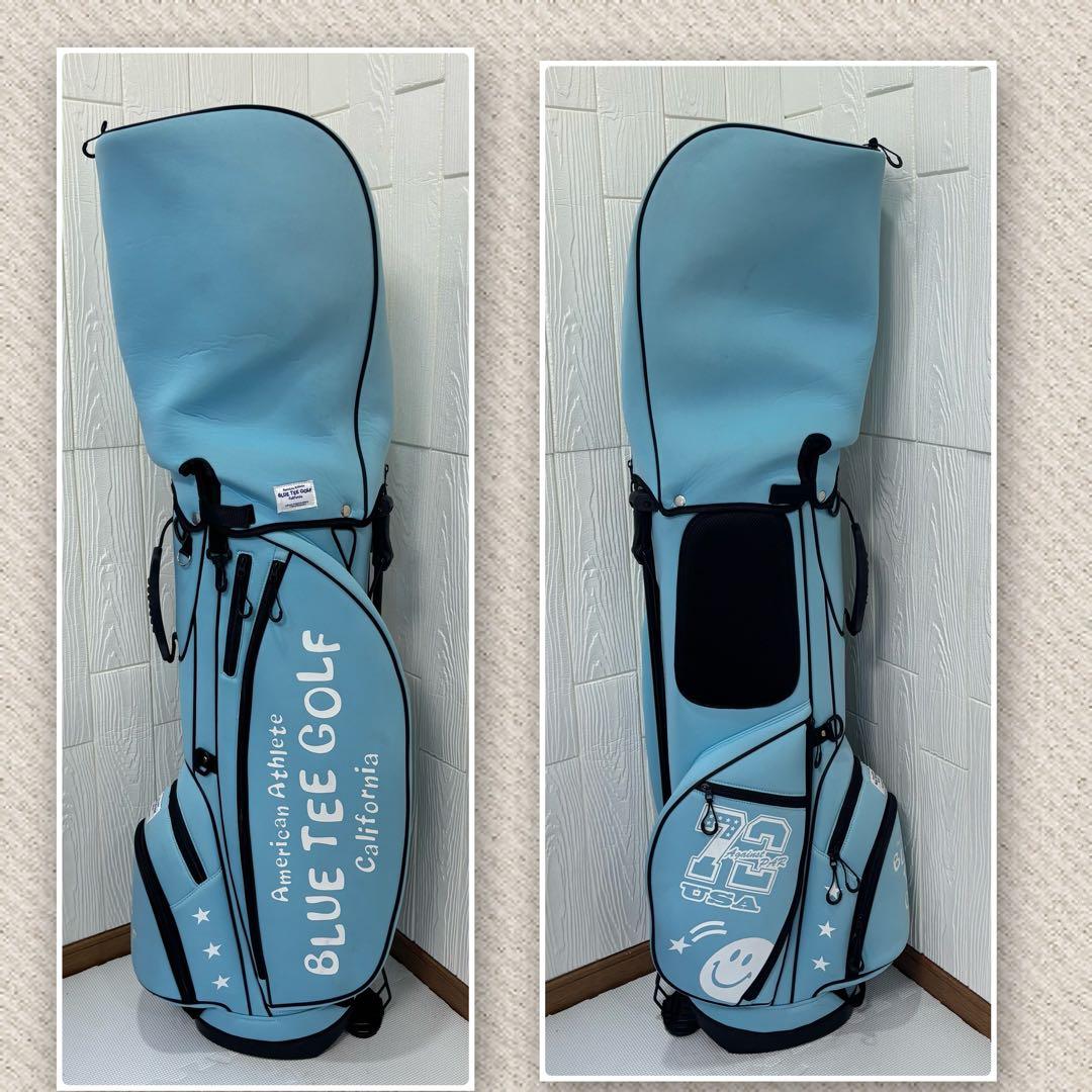 ★BLUE TEE GOLF★スタンド付きキャディバッグ★