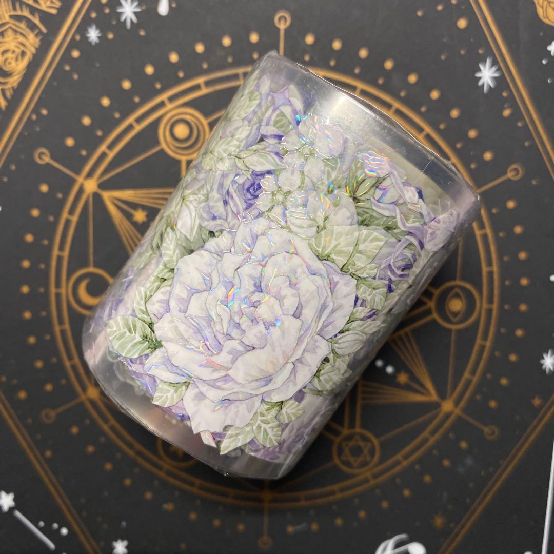 【S】海外　10m巻　貝殻光マスキングテープ　お花系/古風系/装飾系