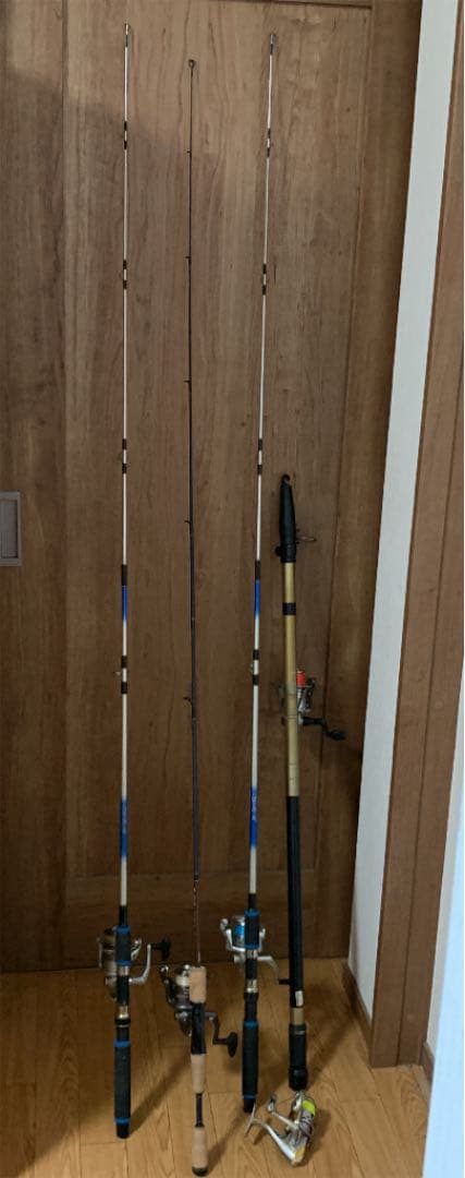 釣竿４本セット　リールおまけ１個付き