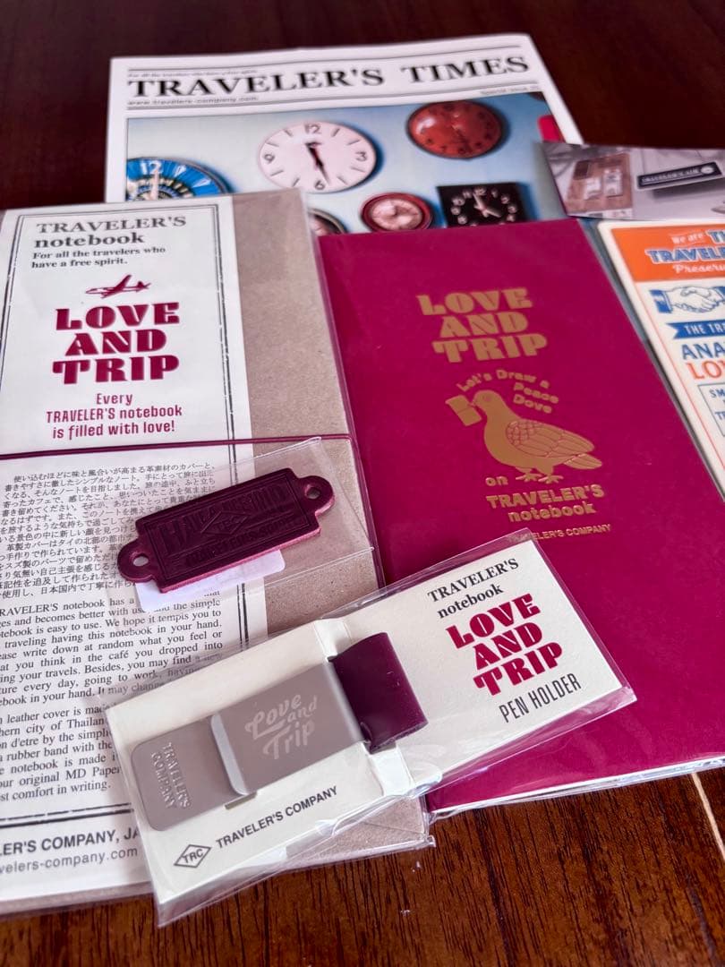 新品トラベラーズノート Love and trip レギュラ- 8点セット