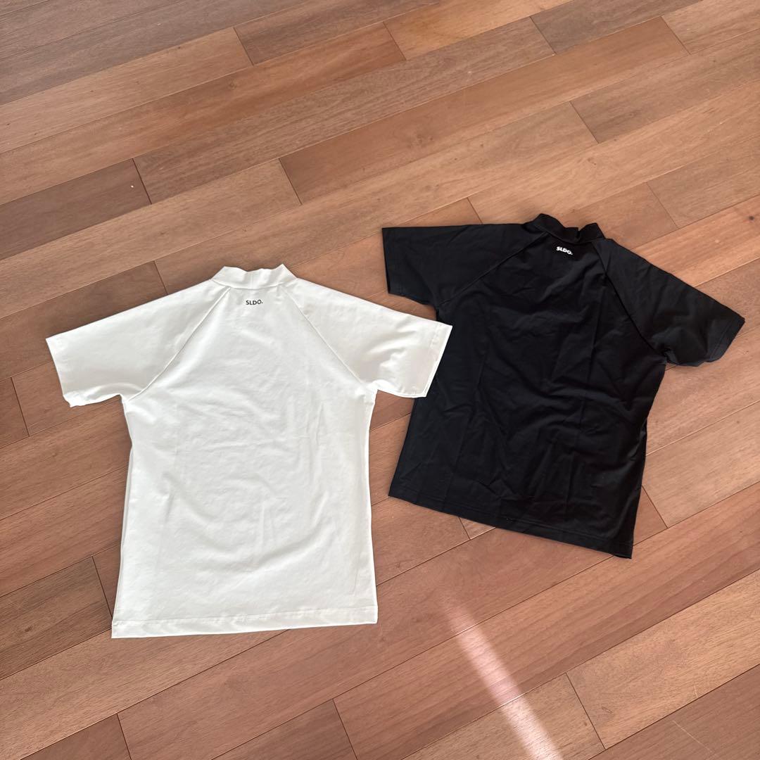 SLDO. モックネックカットソー 2色セット　白　黒