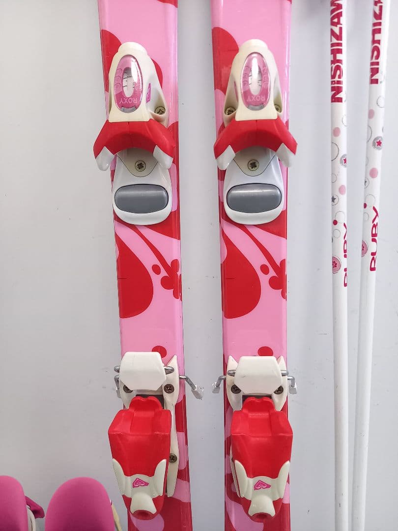 ROXY ジュニアスキーセット 板120cm ブーツ白19～20cm.黒21cm