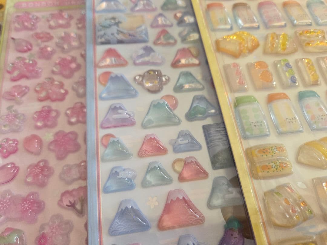 和柄ボンボンドロップシール　７枚SET