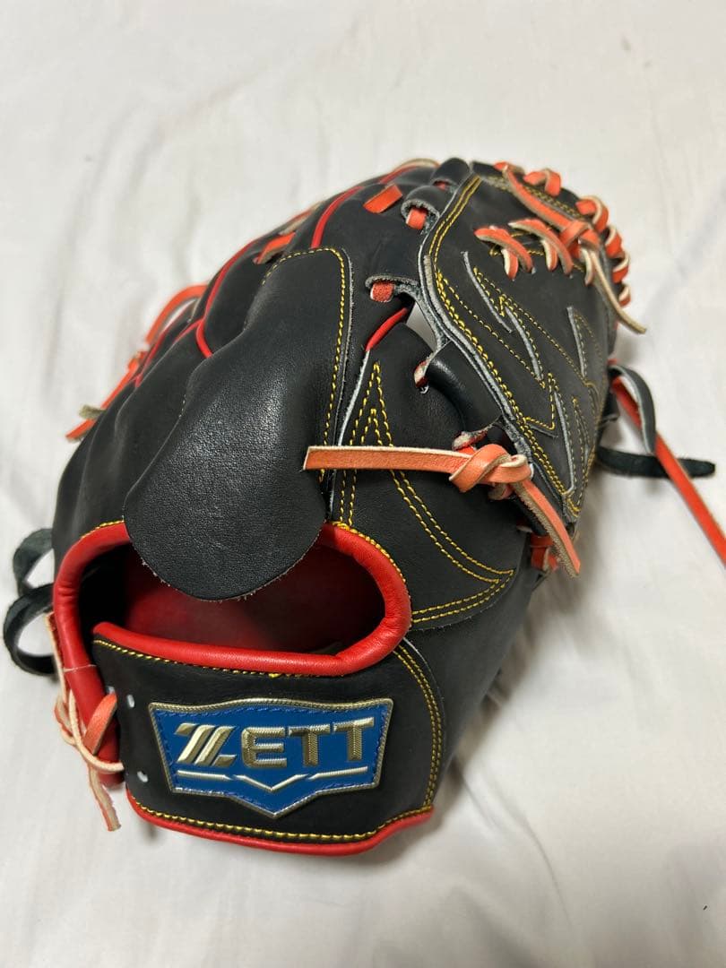 ZETT 硬式野球グローブ 黒/赤