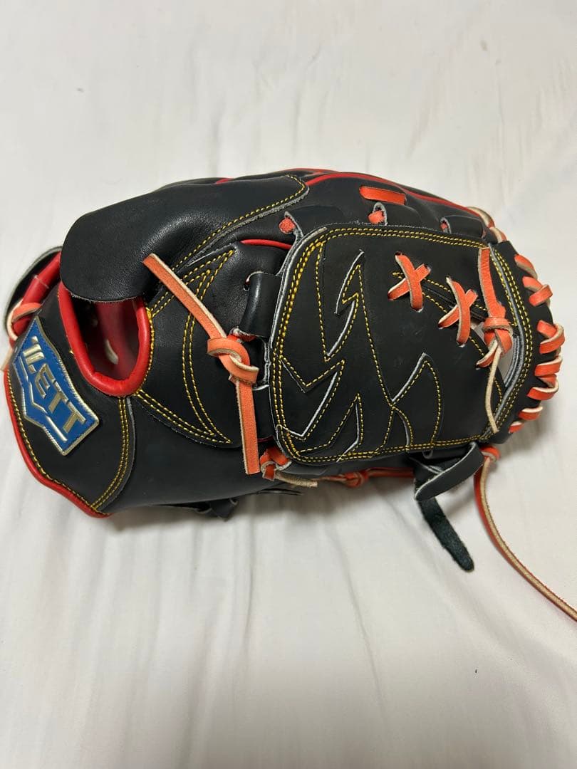 ZETT 硬式野球グローブ 黒/赤