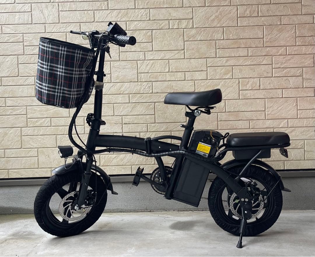 電動自転車　超大容量バッテリー　48V/30ah カゴ付