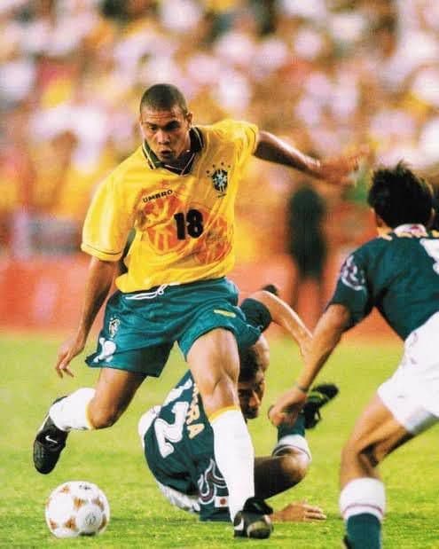 【希少長袖！】ロナウド/ブラジル代表/96年アトランタ五輪/ホームモデル