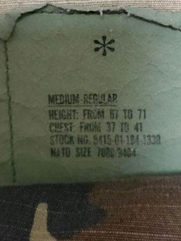 U.S.ARMY米軍　迷彩服　上下セット　Lサイズ
