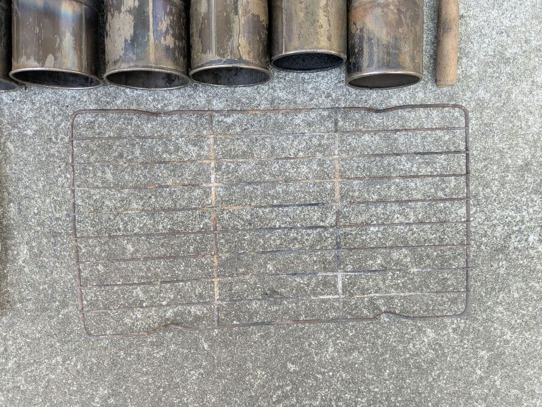 FIELDOOR　薪ストーブ　延長煙突2本付き　ステンレス製