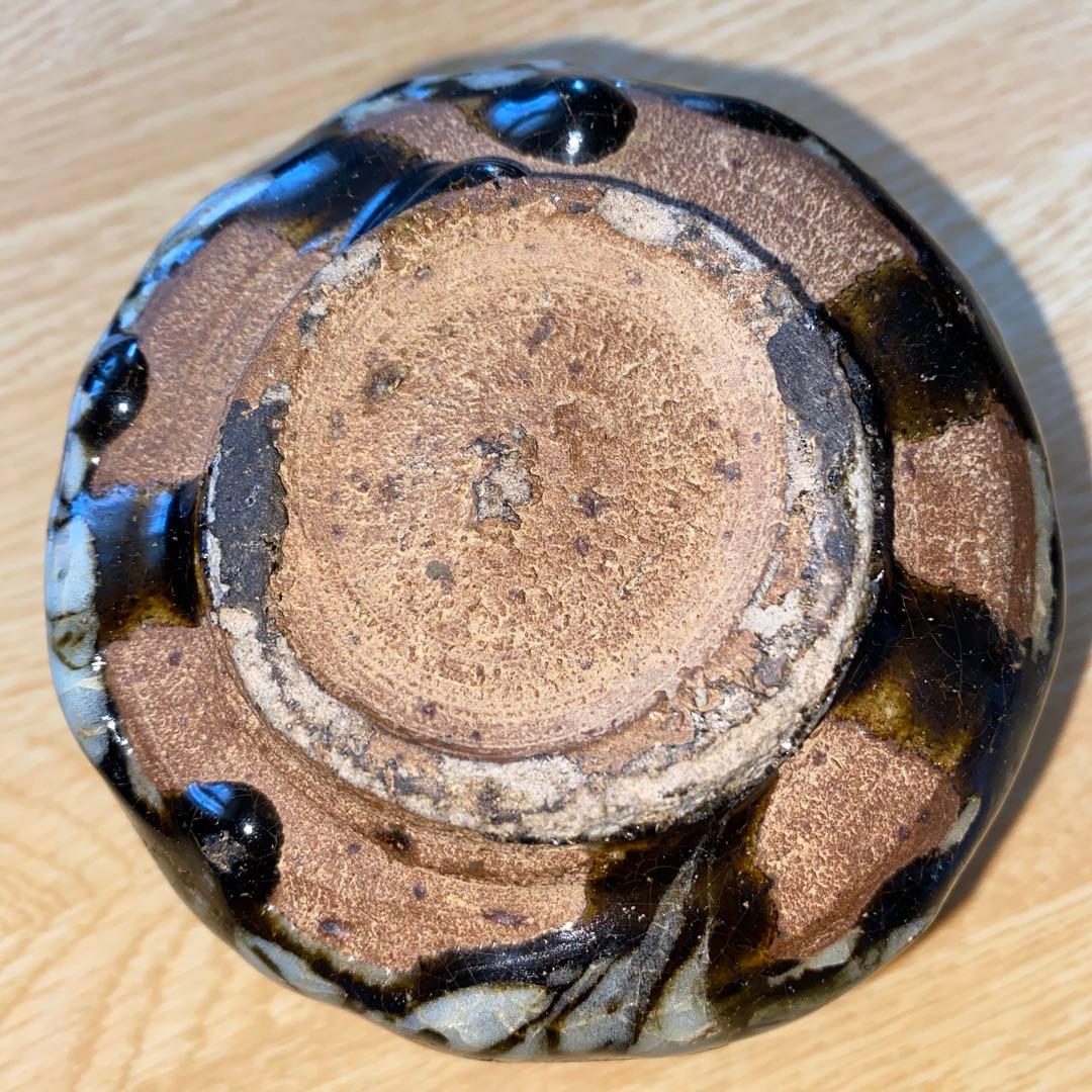 斑唐津　小服茶碗　桃山ー江戸初期　継ぎ有り