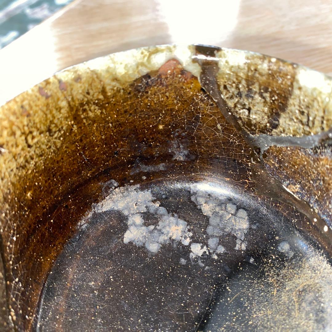 斑唐津　小服茶碗　桃山ー江戸初期　継ぎ有り