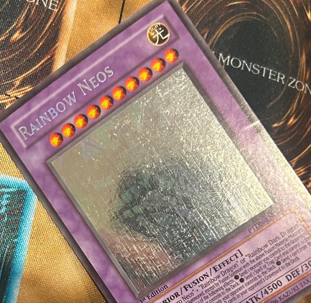遊戯王 レインボーネオス 1st ホロ