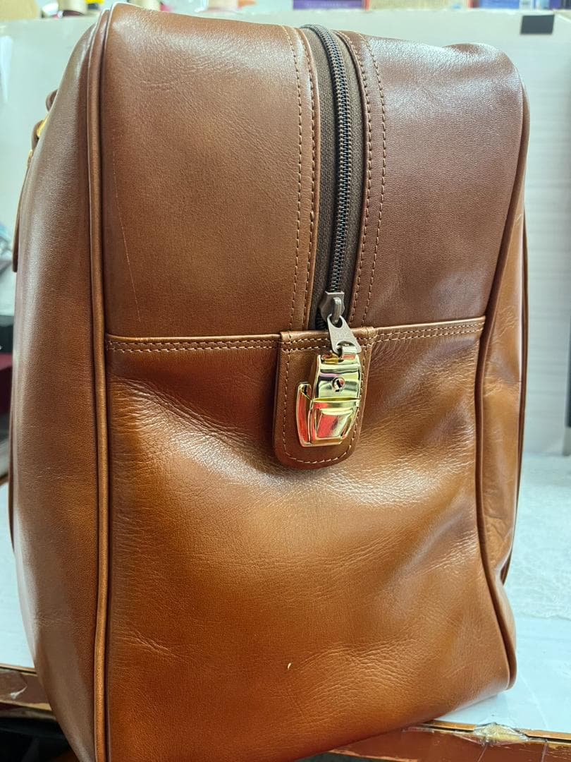 ★美品★MARUEM　本革　スクエア　ボストンバッグ　旅行鞄　レトロ　キャメル