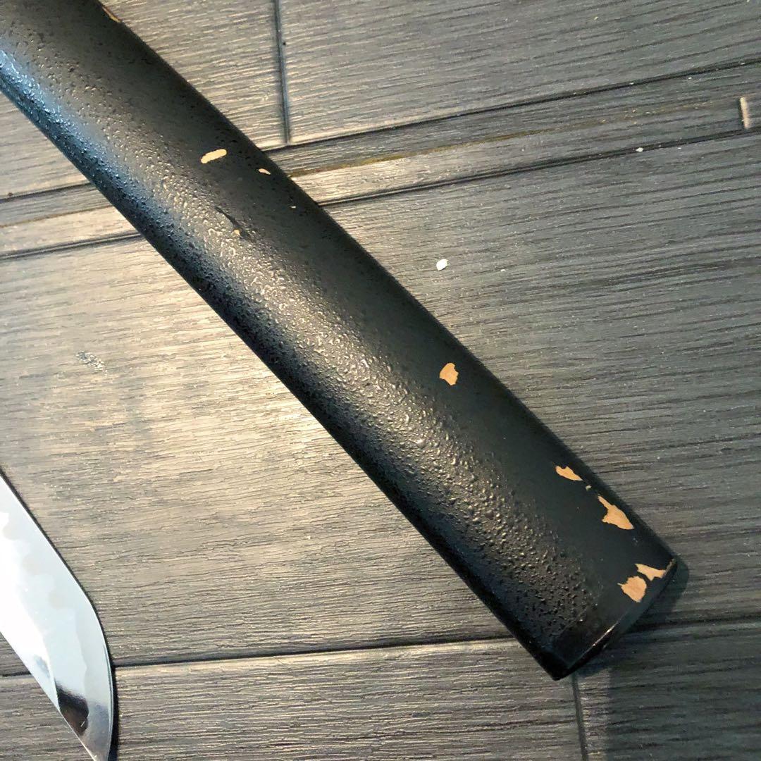 本格模造刀　優刃紋刀身　樋入り　龍刻印　太刀　脇差　大小セット　緑拵え