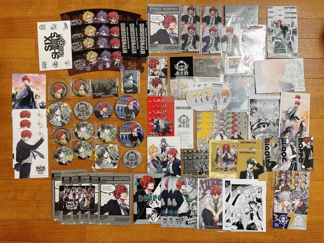 ヒプノシスマイク 観音坂独歩 麻天狼 缶バッジ ポストカード まとめ 大量