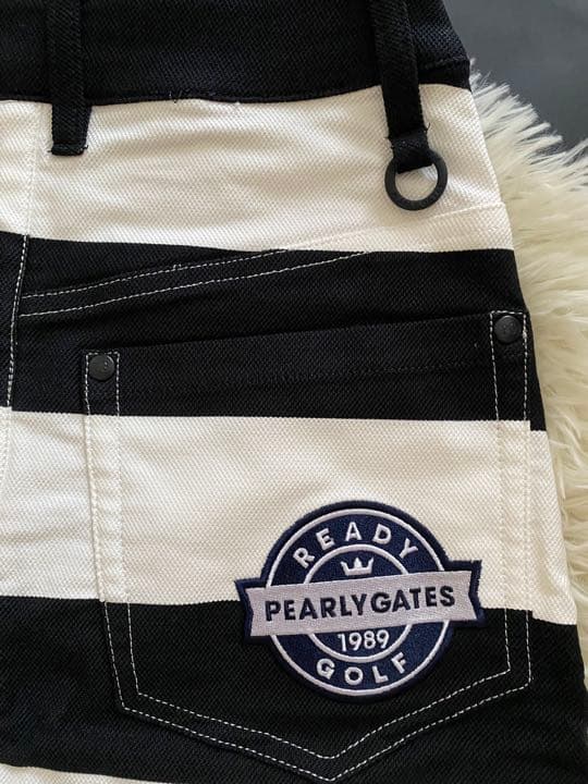 パーリーゲイツハイパワードビーストレッチボーダー柄スカート レディスサイズ00