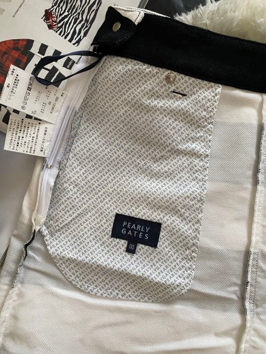 パーリーゲイツハイパワードビーストレッチボーダー柄スカート レディスサイズ00