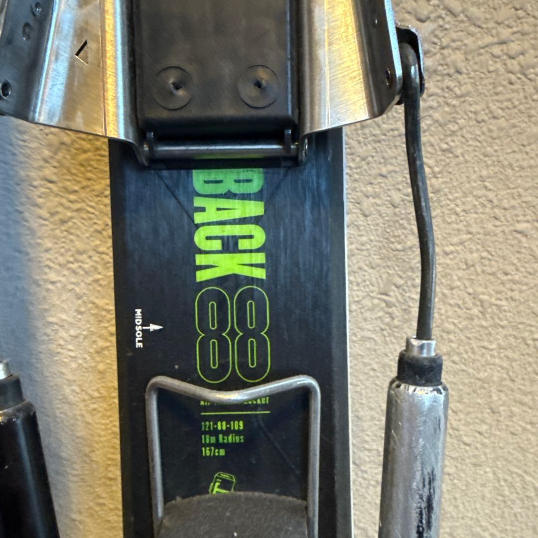 テレマークスキー　k2 WAY BACK88 シール付き