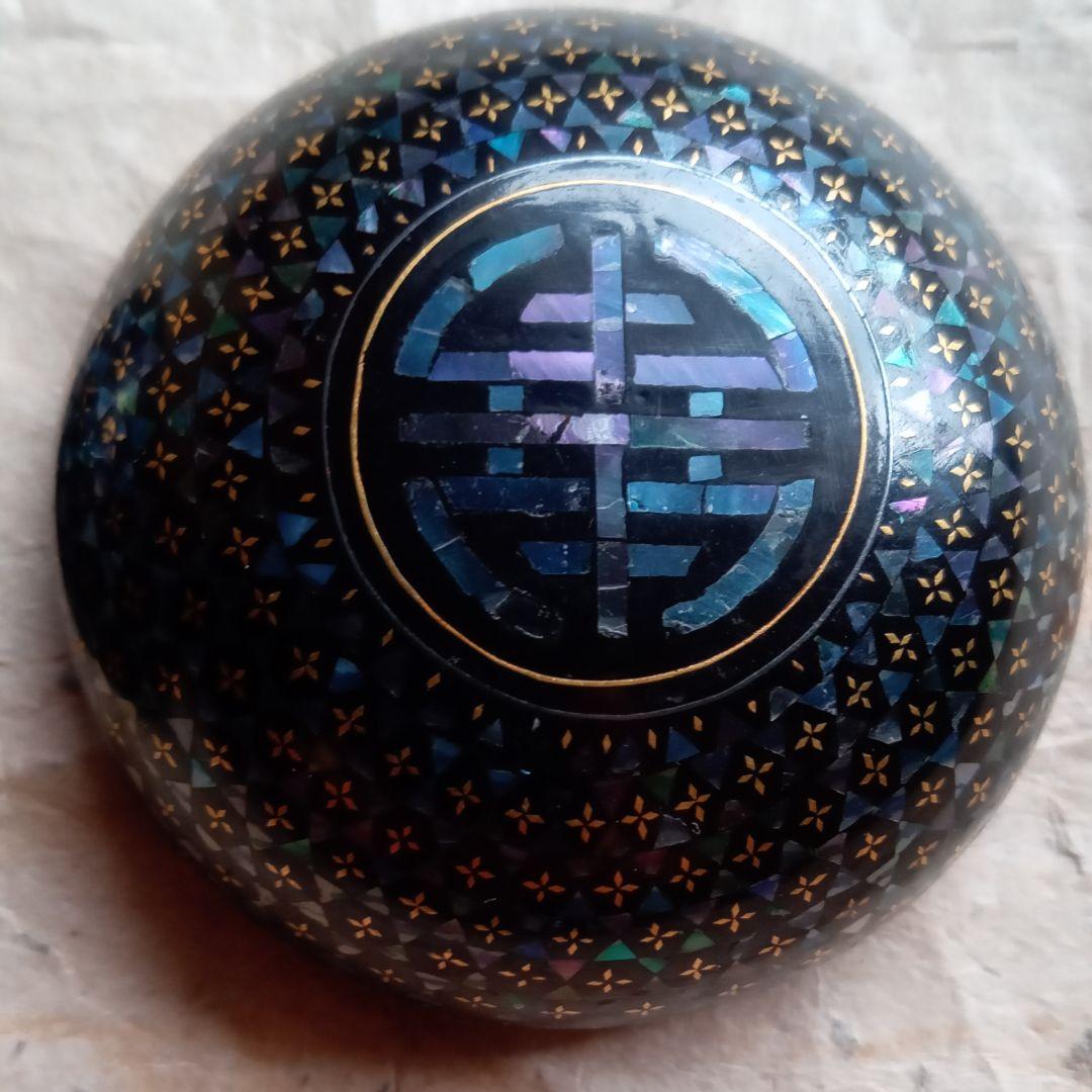 螺鈿　螺鈿香合　香合　李朝　清朝　骨董　茶道具　古美術