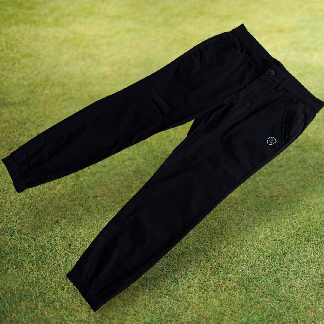 美品　パーリーゲイツ　ジョガーパンツ　紺　濃紺　ネイビー　3 S〜M相当