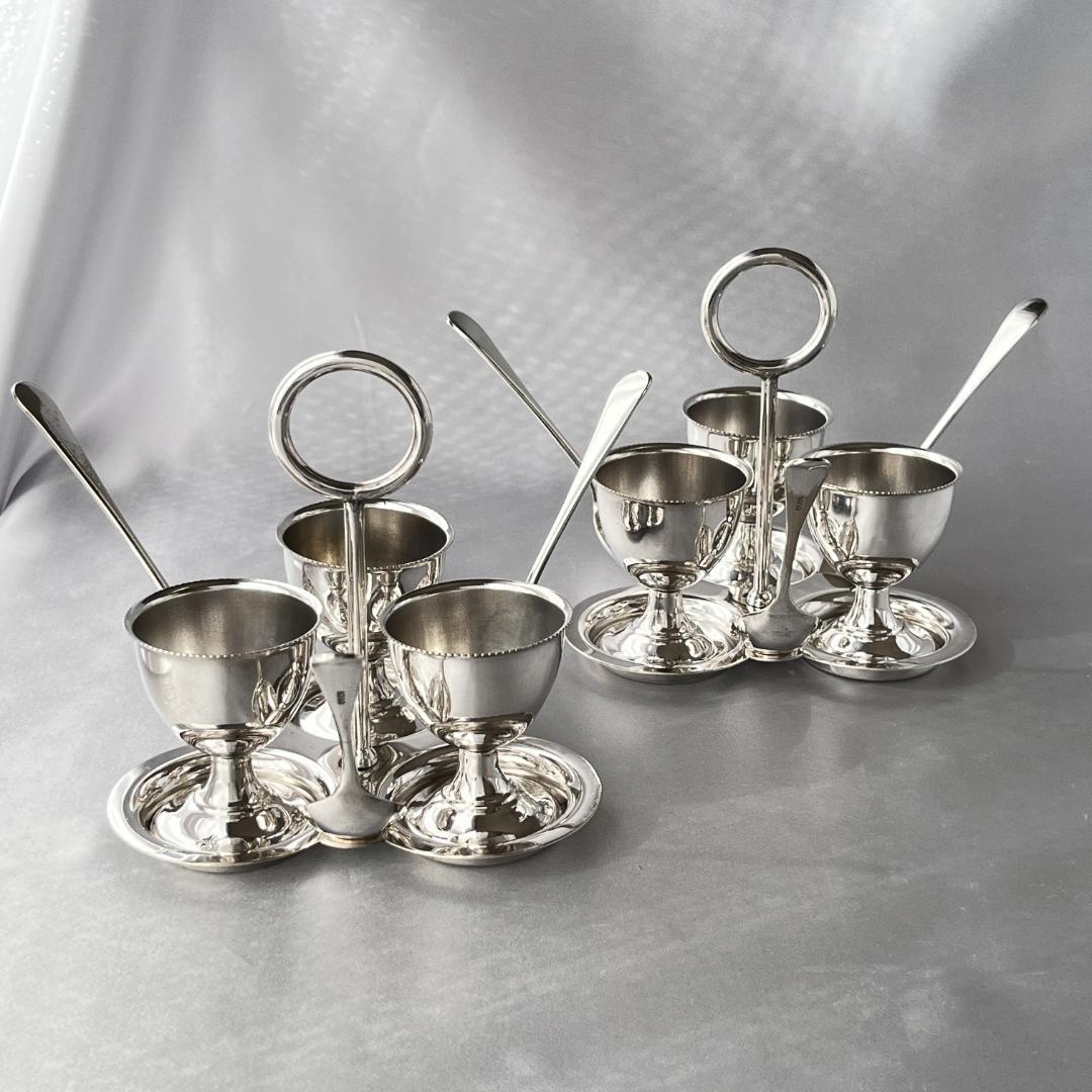 【英国】エッグクルーゼ 2個組 エッグカップ / スタンド / スプーン