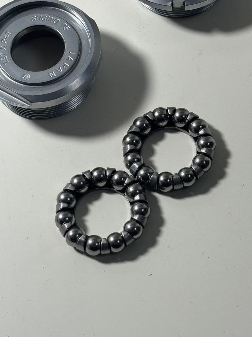 スギノ75 sugino75 クランク ピスト njs bb 黒pcd144