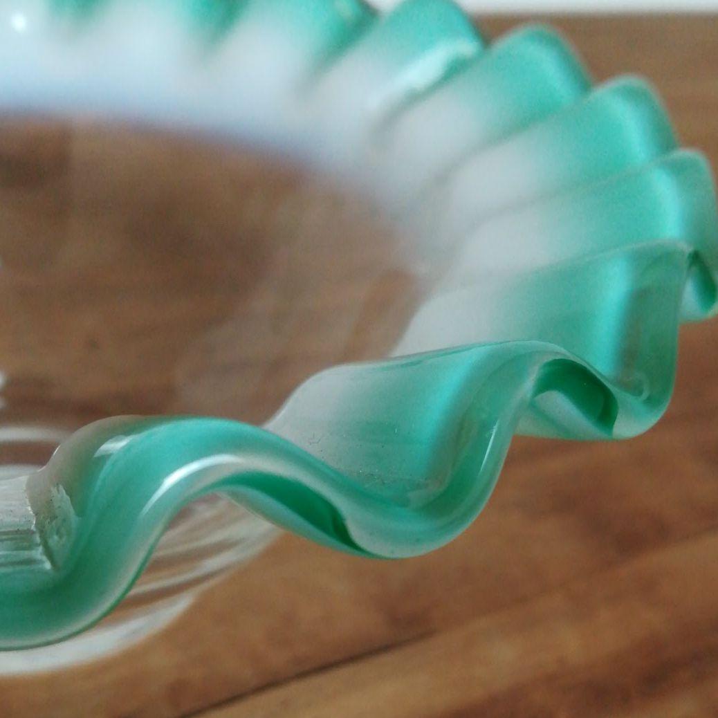 氷コップ　小鉢　吹きガラス　フリルガラス