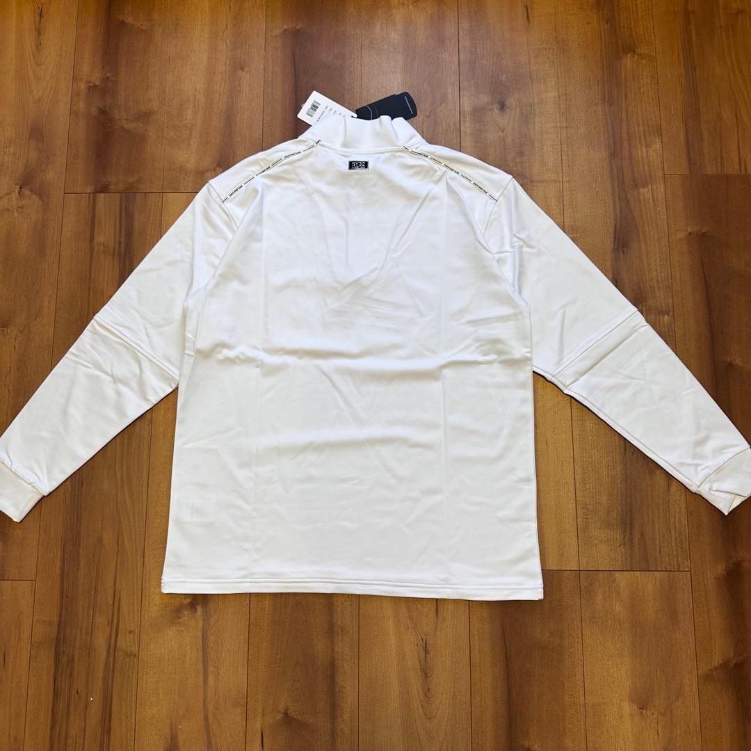 長袖　モックネック　ハーフジップ　メンズ　ゴルフウェア　カットソー　新品　L