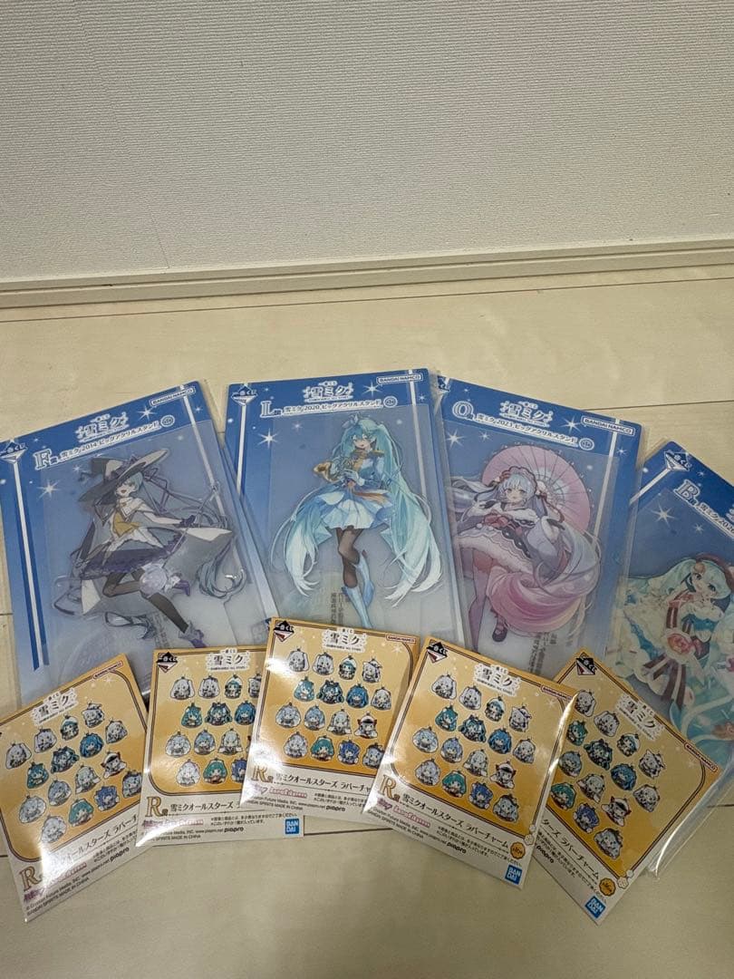 雪ミク 一番くじ ラストワン賞 A賞B,F,L,O賞+R賞5個