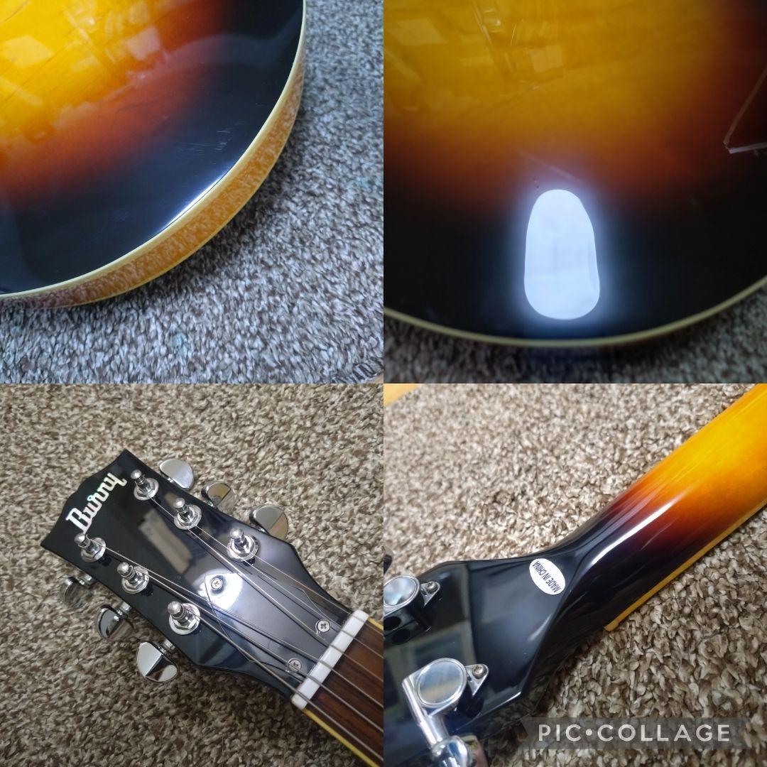 Burny セミアコギター SRSA-65 ES-335タイプ