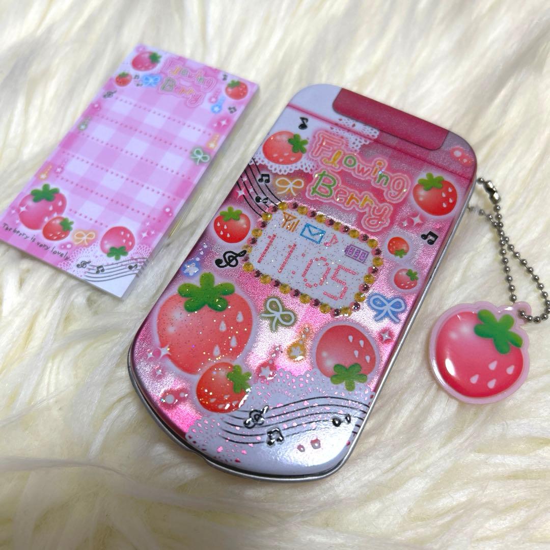 【激レア】ケイタイ型　メモ　イチゴ　廃盤