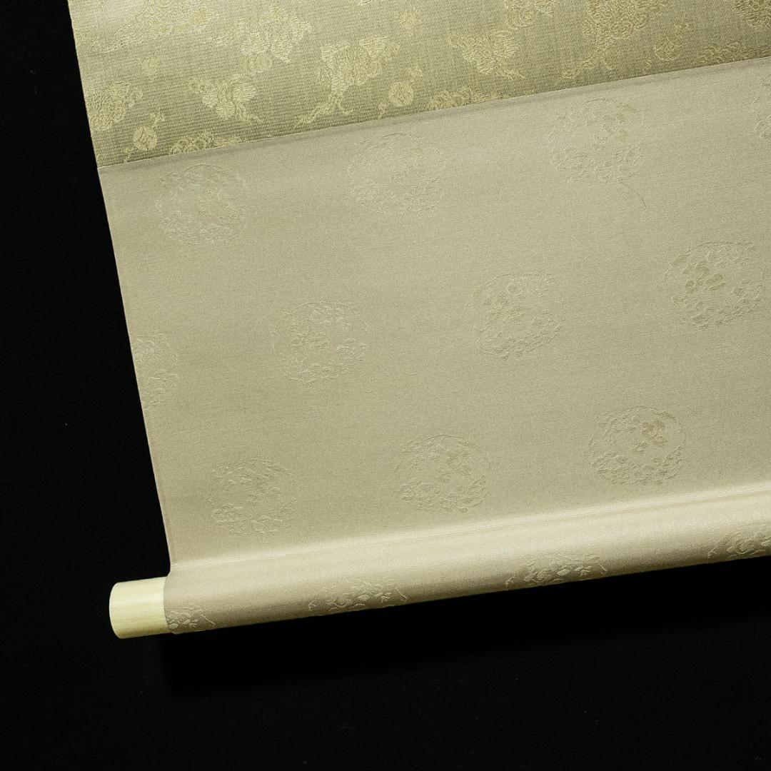 掛軸-1749　佐久間顕一　百体合掌童子　手彩木版画　共箱　太巻　限定九百五十部