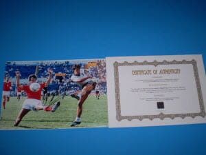 レジェンド　証明書付　ガリー・リネカー　イングランド代表　直筆サイン入りフォト