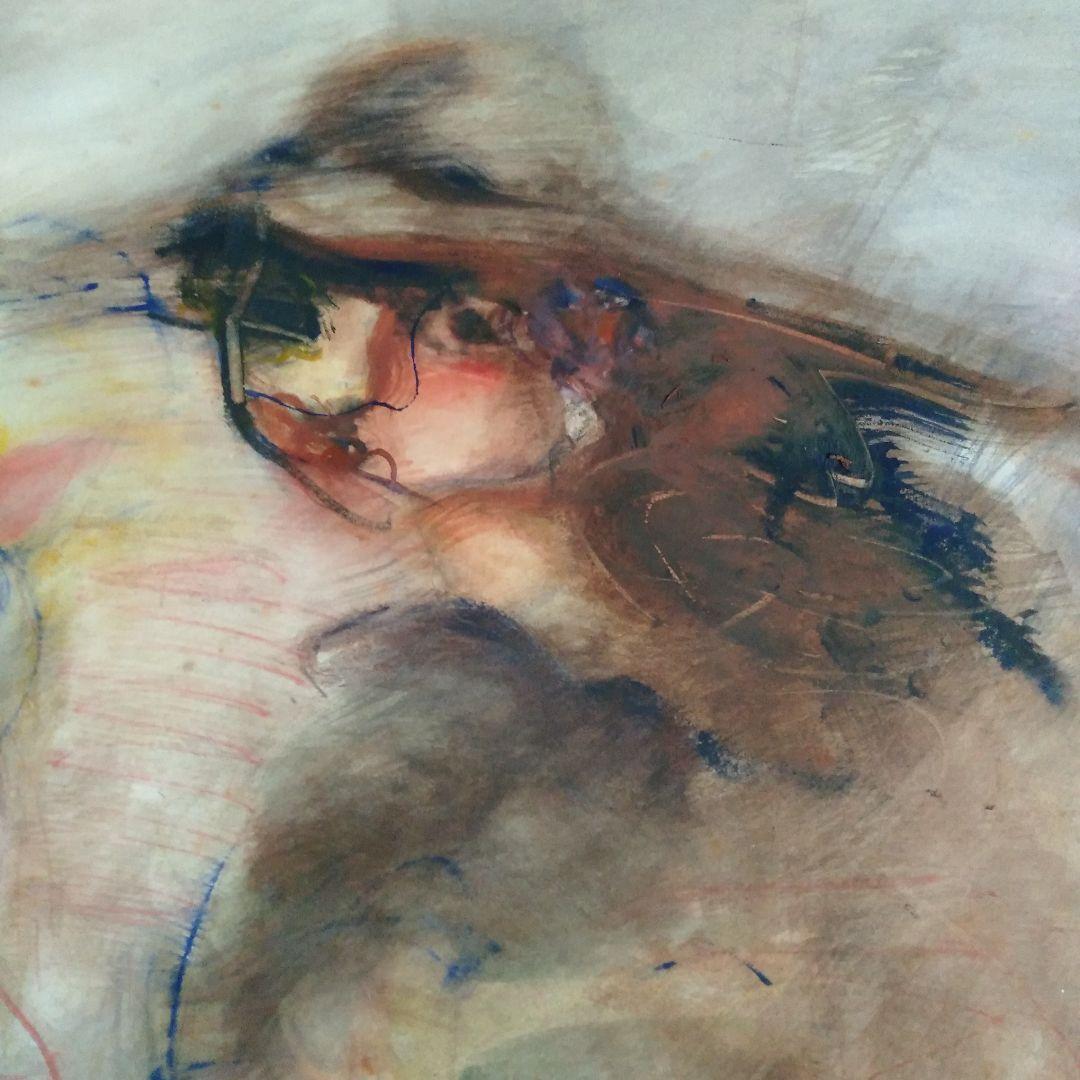 ロシア人作家の水彩画B　幻想的　抽象画　額無し