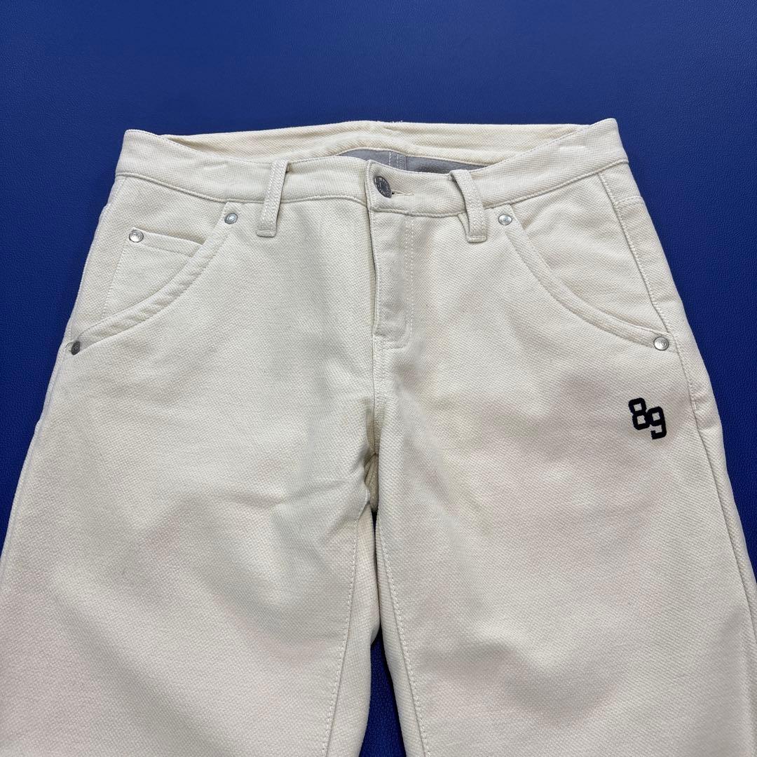 パーリーゲイツ　ロングパンツ　1/M 裏起毛　アイボリー系　ベージュ系