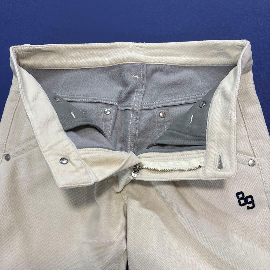 パーリーゲイツ　ロングパンツ　1/M 裏起毛　アイボリー系　ベージュ系