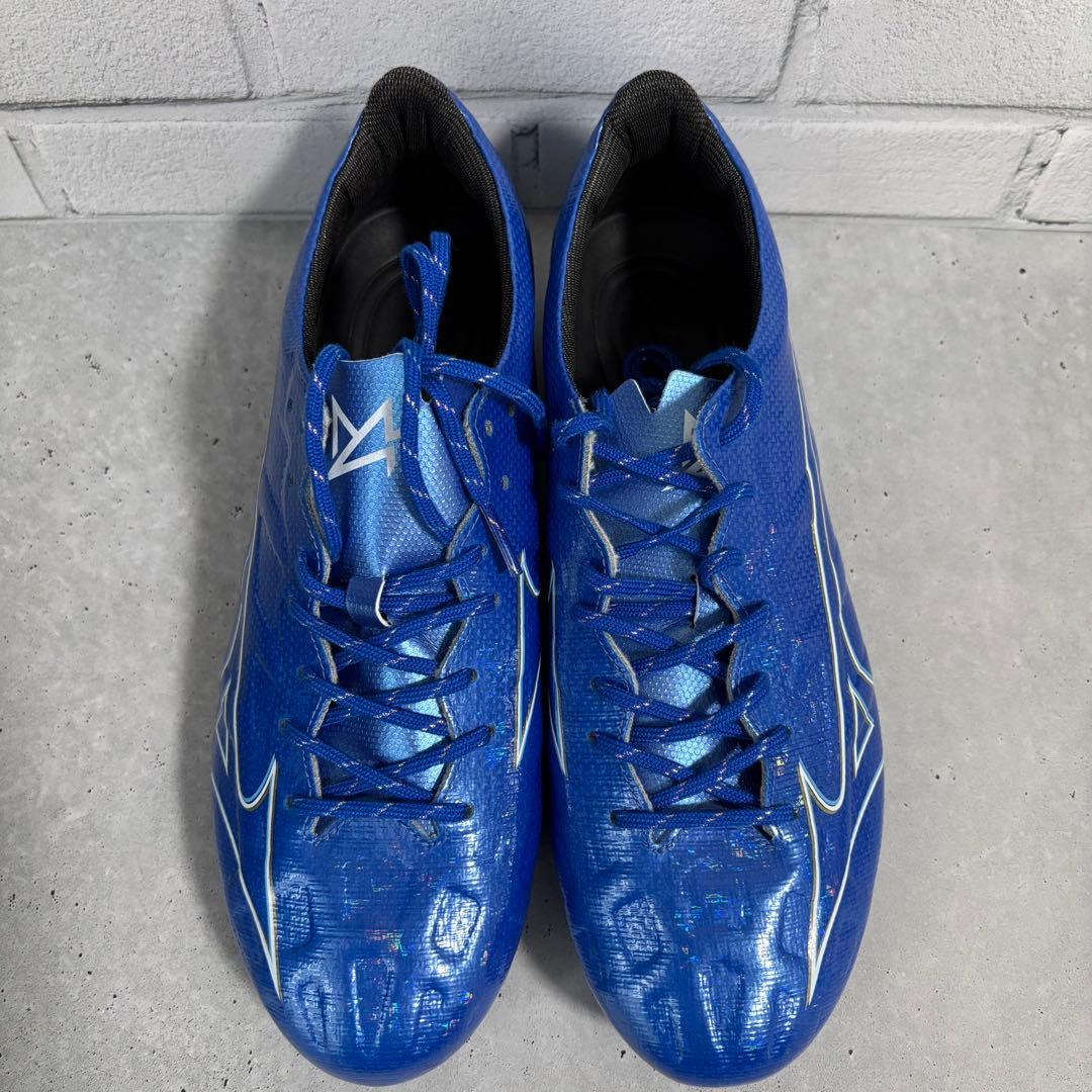 ミズノ　アルファ　プロ　25.5 青　スパイク