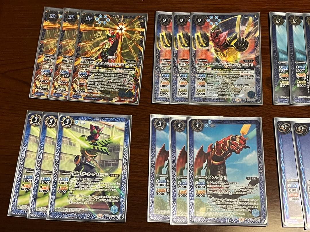 仮面ライダーオーズ　アンク　コアメダル　デッキ　スリーブ付き