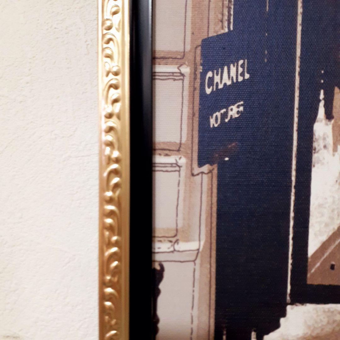 輸入雑貨　オマージュキャンバスアートパネル　『CHANEL』　エントランス