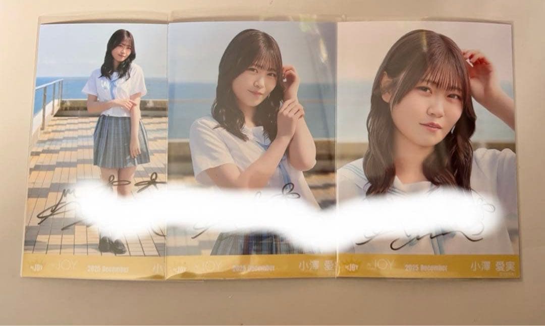 ニアジョイ　生写真　直筆　小澤愛実